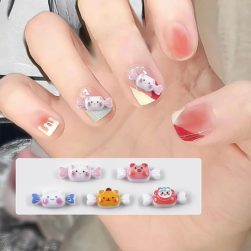 

Sanrio Diy Подвески для ногтей дизайн Hello Kitty искусство ногтей мини-Искусство Подвески с плоской спинкой DIY Поделки камни для маникюра подвески для ногтей