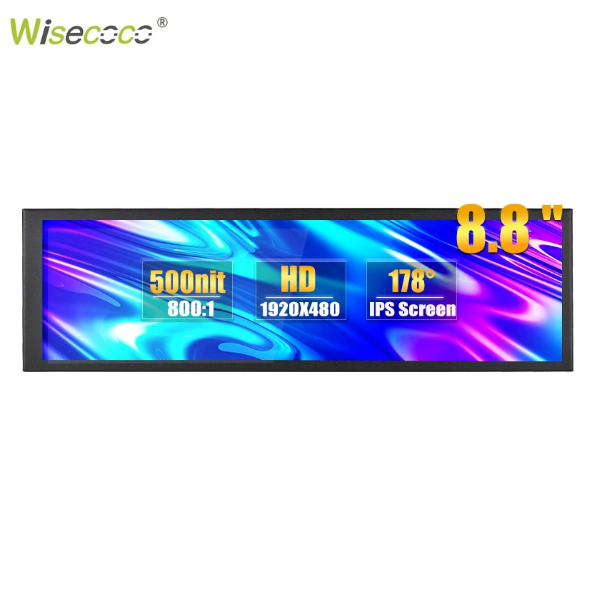 8 8 inch 1920x480 ips monitor aida64 cpu temperature display hdmi for