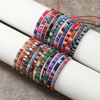 Ensemble de 24 bracelets de Style bohème pour femmes, Bracelet de Surf d'amitié en tissu coloré aléatoire pour hommes et femmes 4