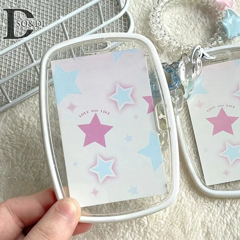 Transparent Photocard Holder Ins Photo Sleeves Card Holder Idol Kpop Photo Protector Bus Card Student Stationery Supplies