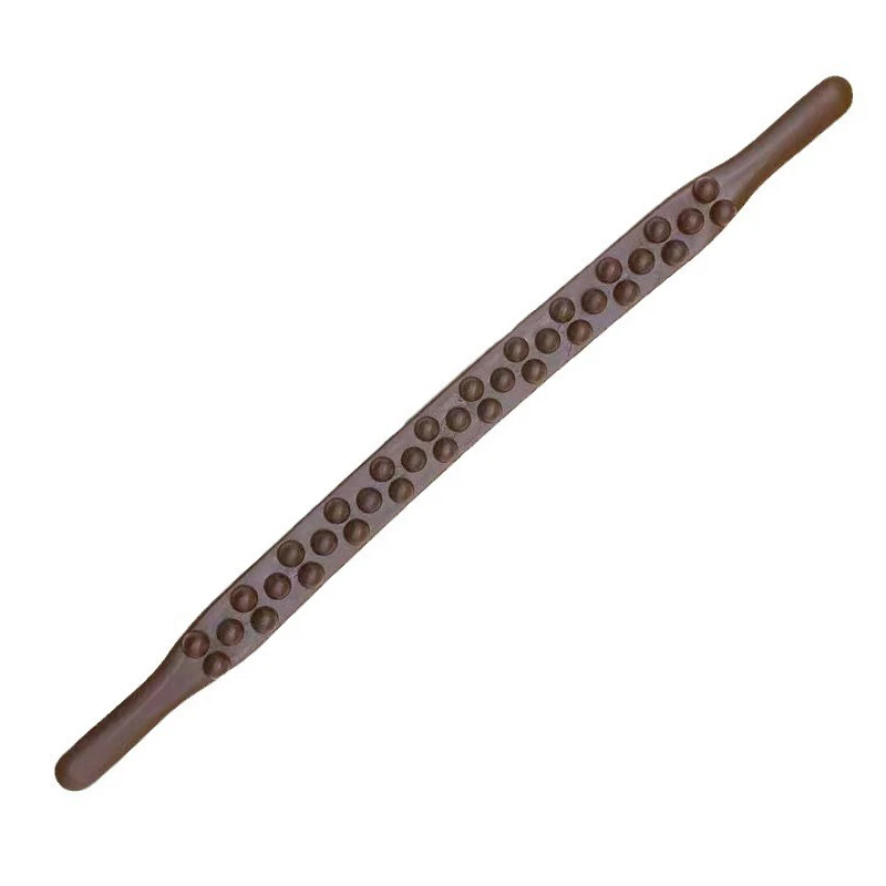 37 Beads Universal Back Massage Tendons Scraping Stick Point Treatment Gua Sha Relax Therapy Tool Abdominal Massager(Plastic)