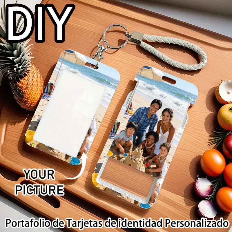 Acrylic Custom Photo Card Holder - Protective Keychain Wallet
