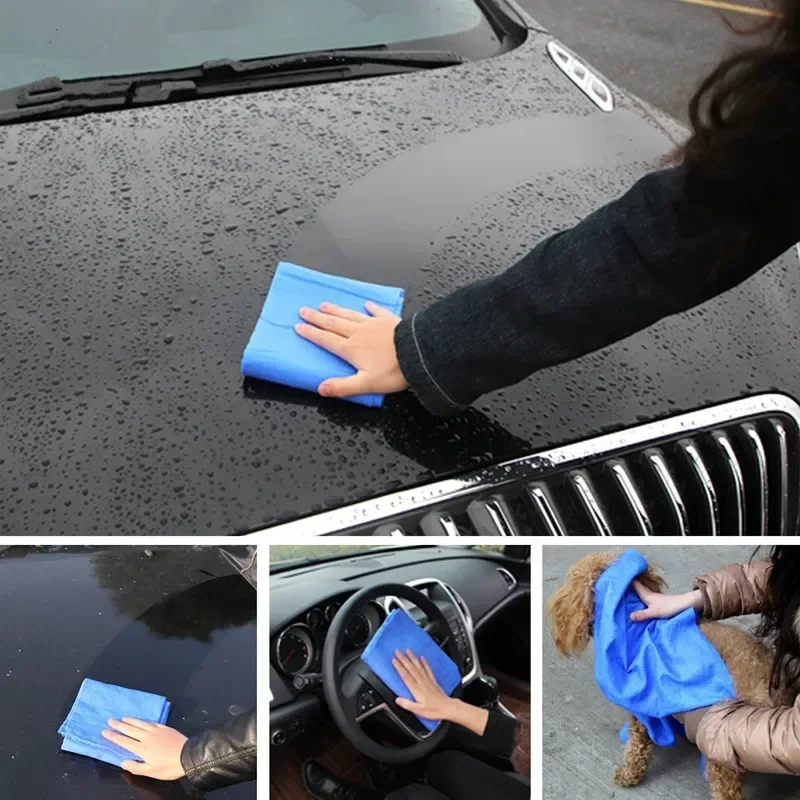 1pc Chamois Cloth For Car Super Absorbent Car Shammy Towel, 43x32cm/16.9x12.6in Amagi 6