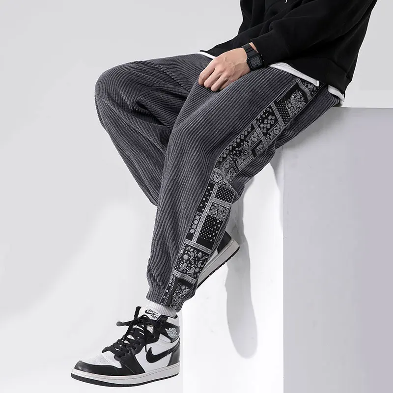 Autumn and Winter Corduroy Casual Men's Loose  Pants