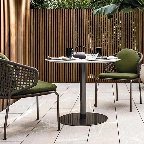 Nordic Outdoor Rattan Chair Leisure Balcony Coffee Table Terrace Courtyard Rattan Villa Garden Furniture Table and Chair