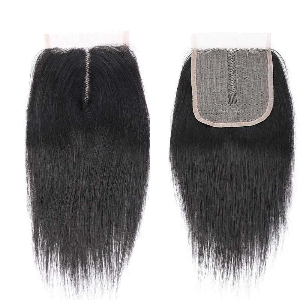 

Bliss 4x4 Lace Frontal Closure Brazilian Virgin Straight Human Hair Closure 8-22 Inch Lace Frontal Hair Hand and Machine Made