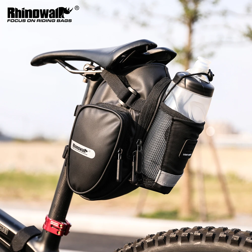 Bolsa De Selim Rhinowalk Impermeável 1.2L - Acessório Profissional Para Ciclismo