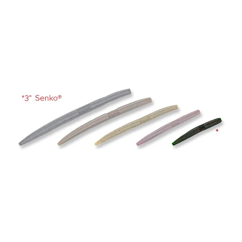 14pcs/ lots soft parasitic SENKO worm Fishing Lure For weightless Neko Rig  Wacky Rig 14cm11g Tough