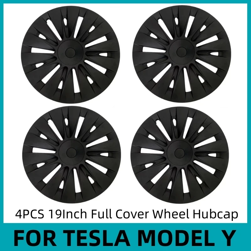 

New 19Inch Hub Cap Full Rim Cover Accessorie For Tesla Model Y 2020-2023 Performance Replacement Wheel Hub Cap Automobile Hubcap