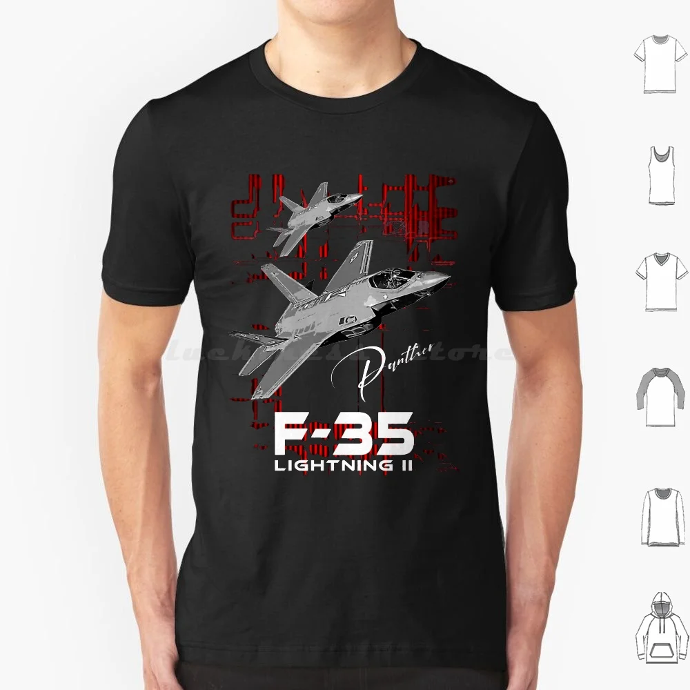 F-35 Lightning Ii Us Air Force Fighterjet T Shirt Big Size 100% Cotone F 35 Fighter Lightning F35 F 35 Lightning Ii Lightning