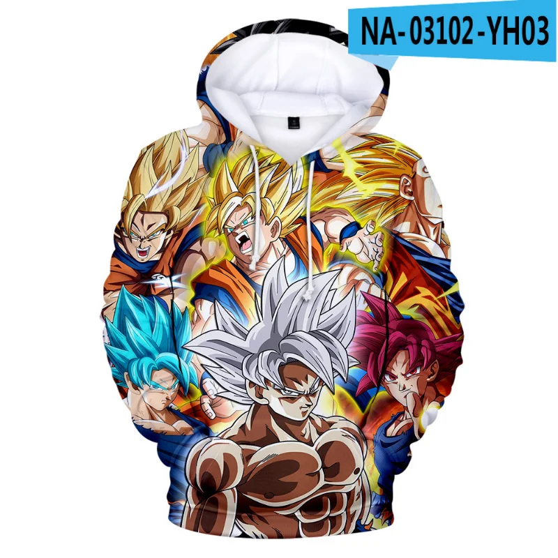 

Goku Black Hoodie Harajuku Anime Dragon Ball Hoodie Sweatshirt 3D Print Clothes Pullovers Boys/Girls Kids