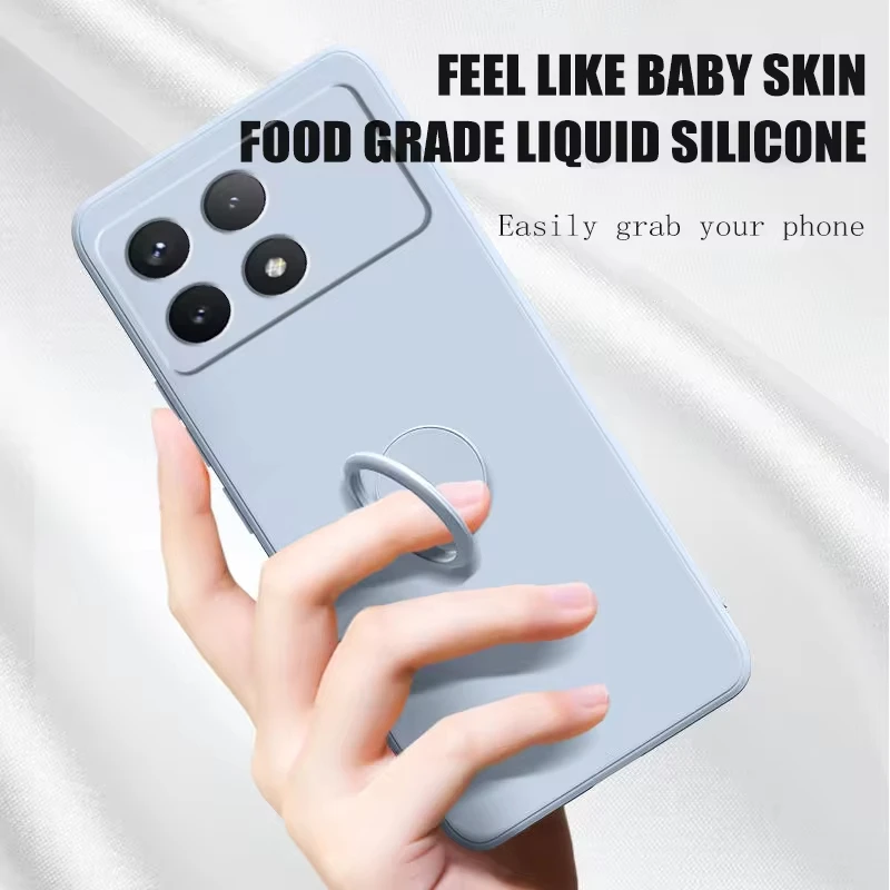 Luxurious Magnetic Shockproof Liquid Silicone Phone Case - Soft Back Cover