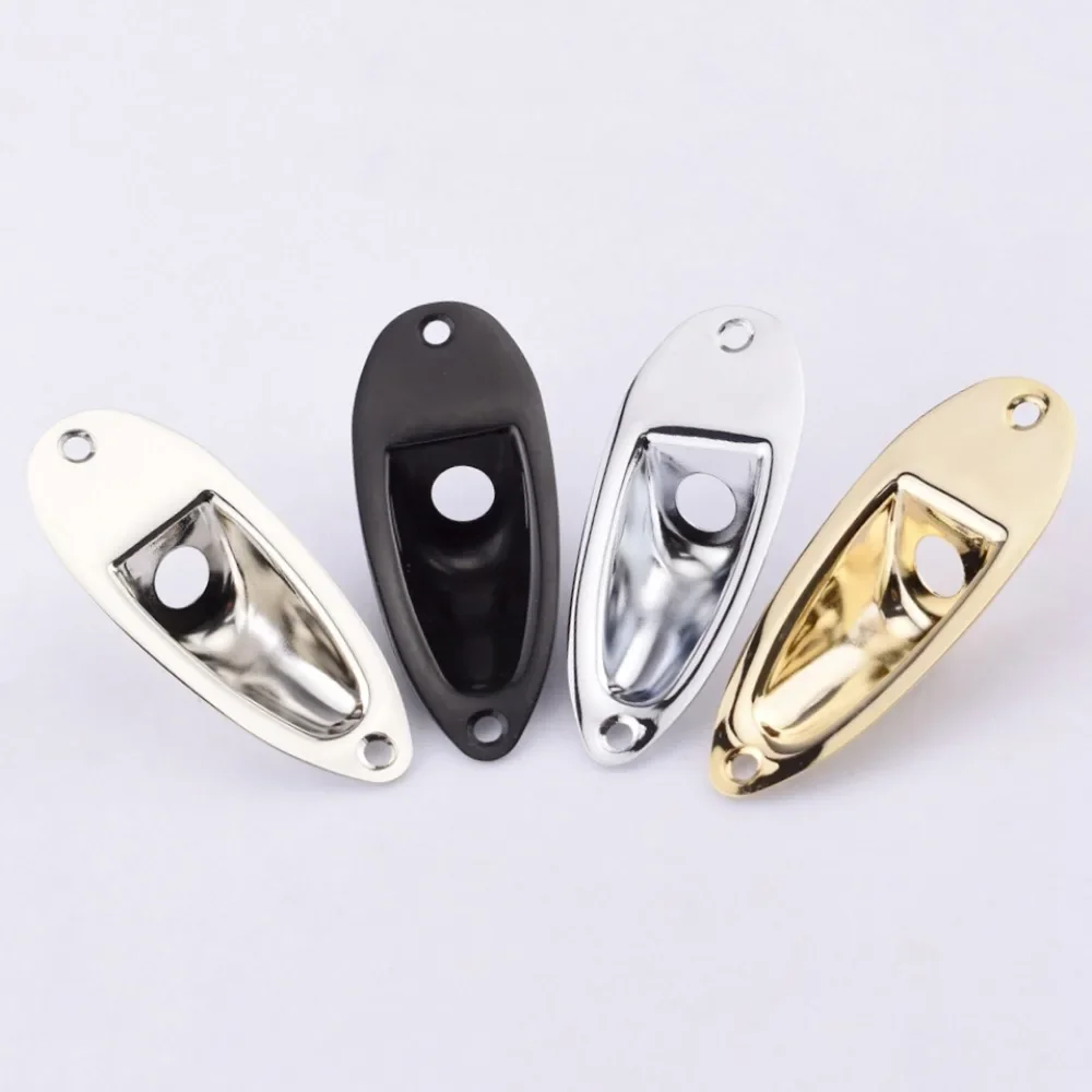 

New - 1 Piece GuitarFamily Metal Jack Plate For Electric Guitar ( #0121 ) 【Made in Korea】