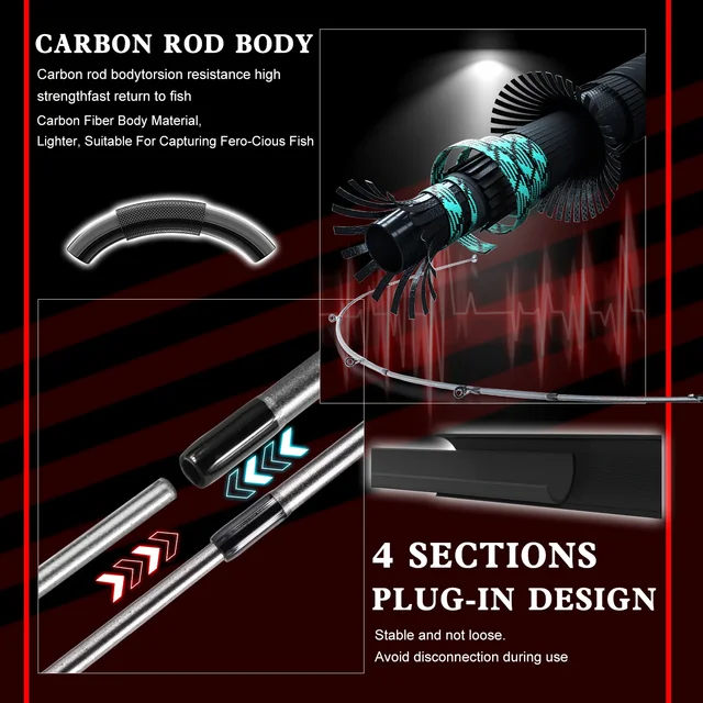 5-Section Baitcasting Rod Combo 4
