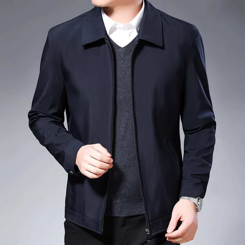 

MRMT 2024 Brand New Middle-Aged And Elderly Men's Loose Casual Men's Jacket Quality Outerwear Men's Lapel Jacket Jacket For Male