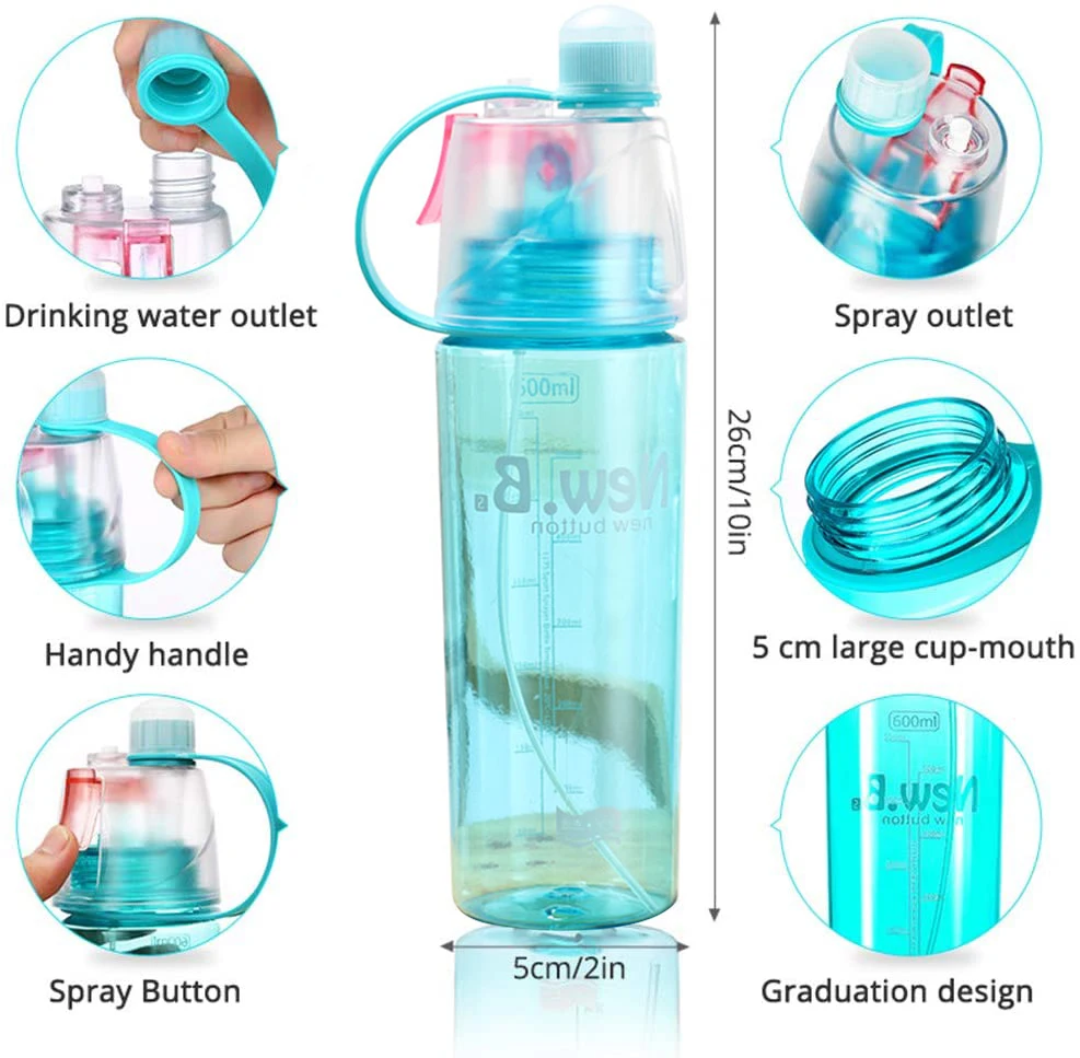 600 mL Plastic Sports Spray Water Bottle at Rs 150/piece in Surat