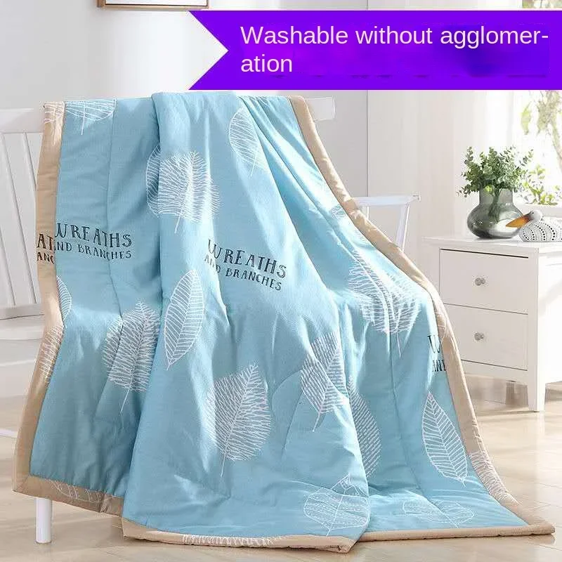 Summer Cotton Quilts Thin Air-conditioning Comforter Soft Breathable for Office Nap Bed Covers and Bedspreads summer quilt summer quilt set bed comforter