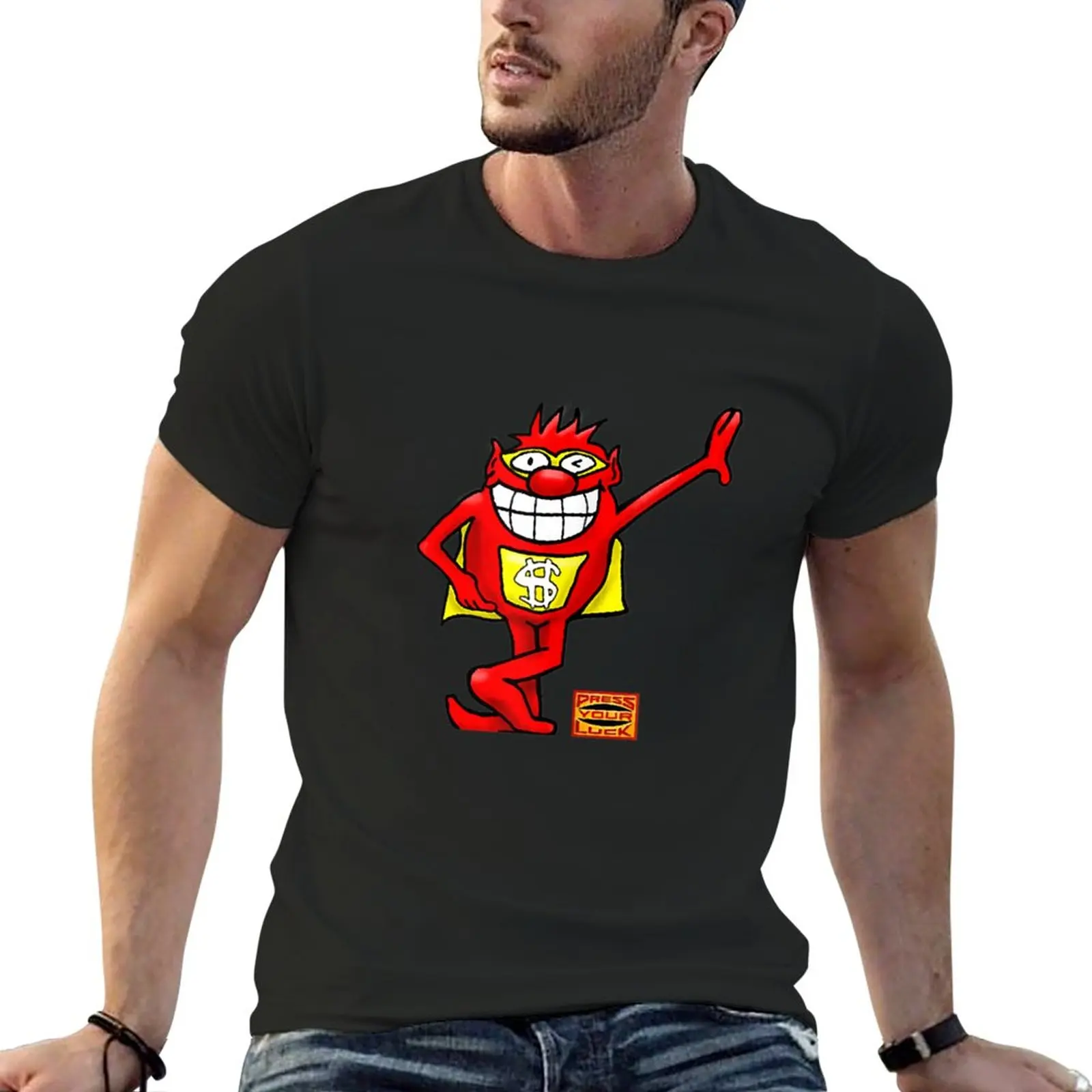 

BUZZR Press Your Luck Whammy T-Shirt vintage t shirt quick drying t-shirt T-shirt short mens plain t shirts