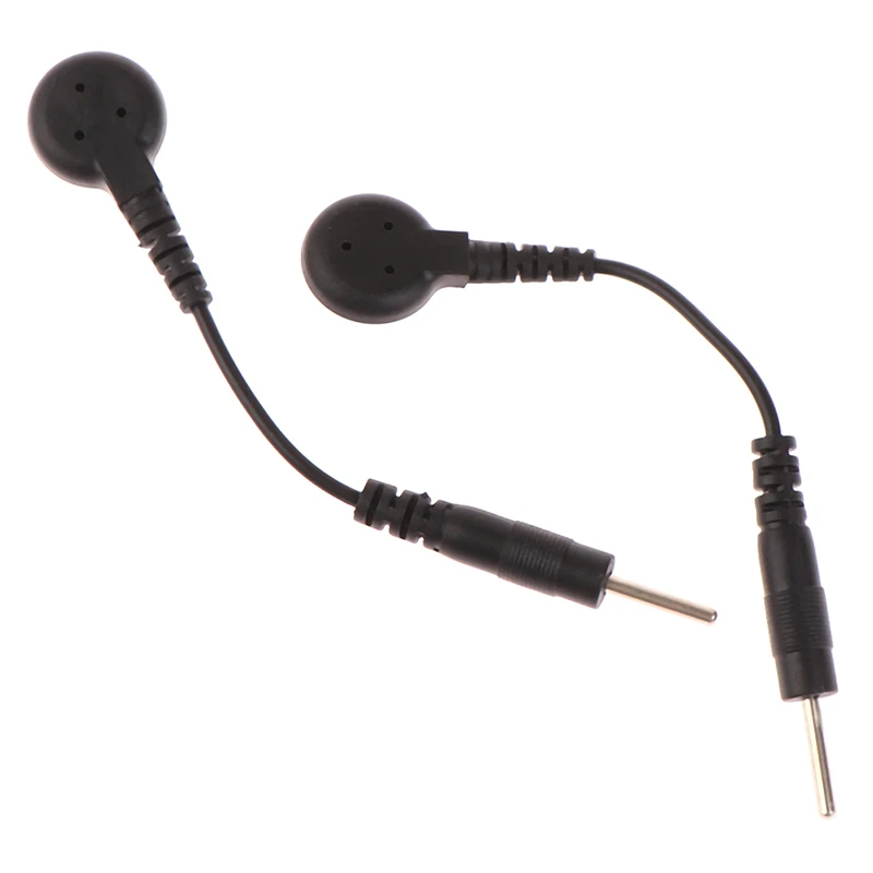 

1/5Pairs Electrode Lead Wire Connecting Cables Plug 2.0mm Snap 3.5mm Male connector cable Use ForTens/EMS Massage Machine Device
