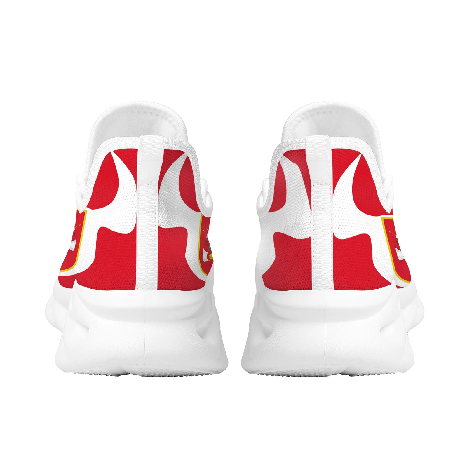 Peru Flag Printing Comfortable Flat Shoes Lightweight Non-slip Outdoor Sneakers High Quality Street Trend Mesh Running Shoes