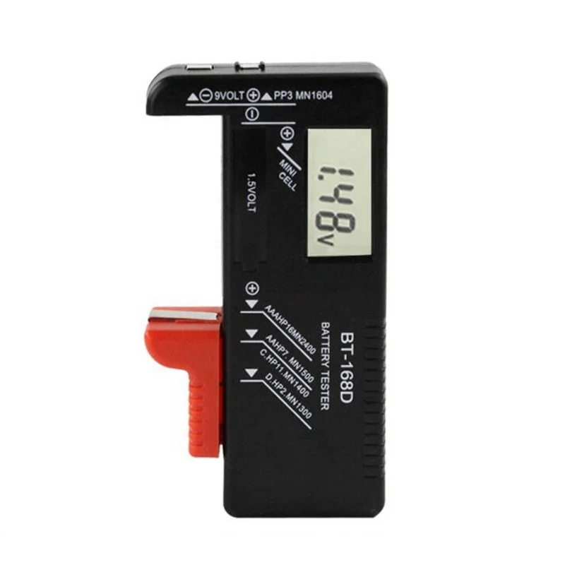 UniversalBatteryTesterDigitalLithiumBatteryCapacityTesterBT168CheckeredLoadAnalyzer