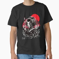 Futuristic Cyberpunk Geisha Sci - Fi Art Robot T - Shirt in Large Size (Adult S - 6XL) - XXXL (Beige)