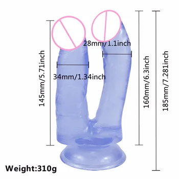 Double Dildo Anal Plug Clitoris Stimulator Sex Toys For Women Female Vagina Clitoris Prostate Massager G-Spot Sex Shop 3