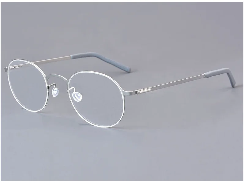 Männer Ultraleicht Kleine Runde Brille Rahmen Mode Einfache Frauen Schmale Gesicht Brillen Keine Schraube Leichte Brillen Brillen – Detail 24
