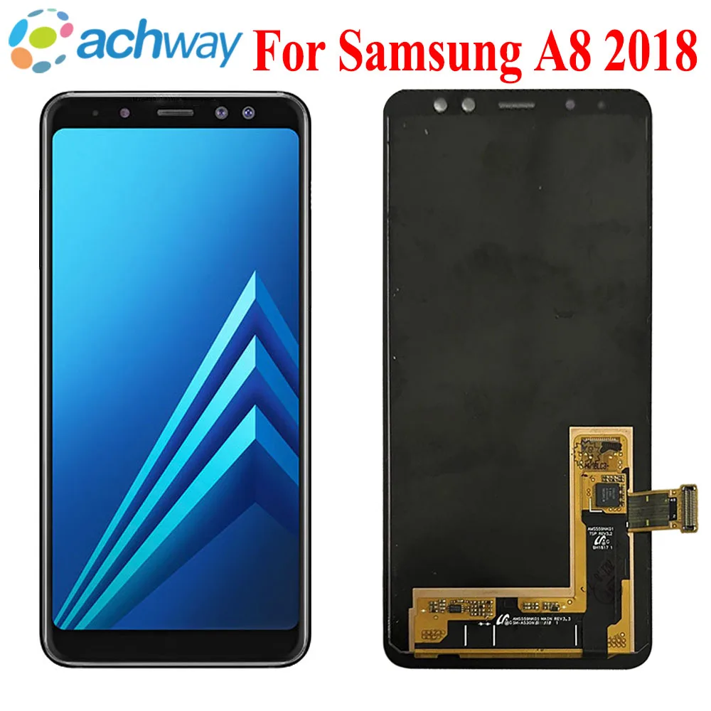 

Amoled Screen For Samsung Galaxy A8 2018 LCD A530 Display Touch Screen Digitizer Assembly Replacement 5.6" For Samsung A530 LCD