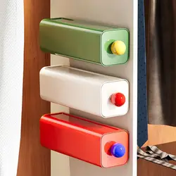 Compact Wall - Mounted Desk Storage Box with Large Capacity and Dust - Proof Design (Red - Green - White - 3pcs)