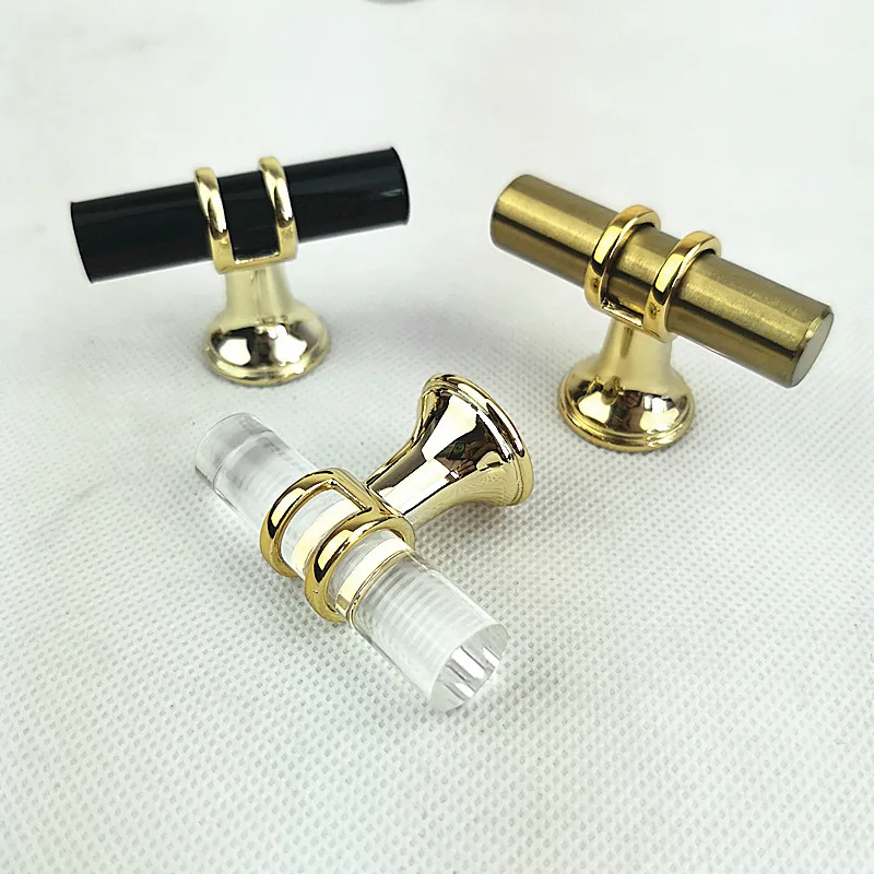 Modern one hole Gold Door Handles Kitchen Cabinet Handles Solid Drawer  Knobs Fashion Furniture Handle Hardware - AliExpress 13