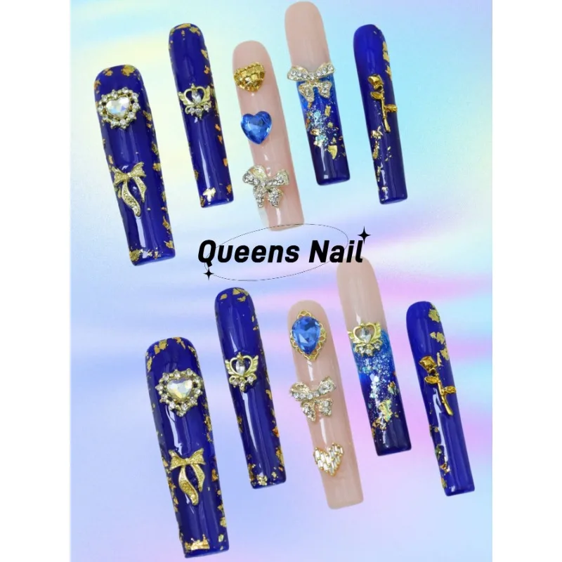 

10 шт., накладные ногти для девочек