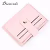 Women Wallet Simple Solid Leather Multi-Slots Small Purse Card Bag Holder 1