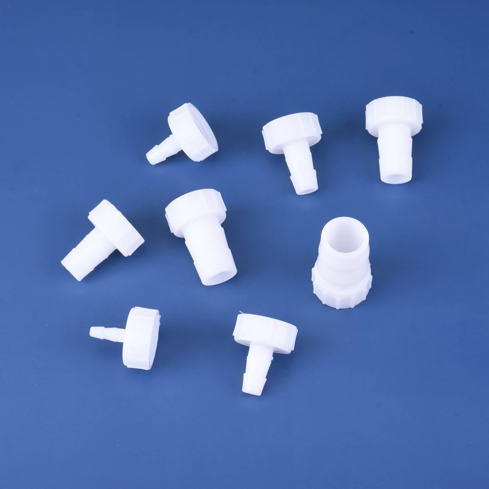 Plastic Pipe Fitting Pagoda Barb to 1/4 3/8 1/2 3/4 BSP Female Thread Coupling Reducing Straight Fish Tank Hose Connector