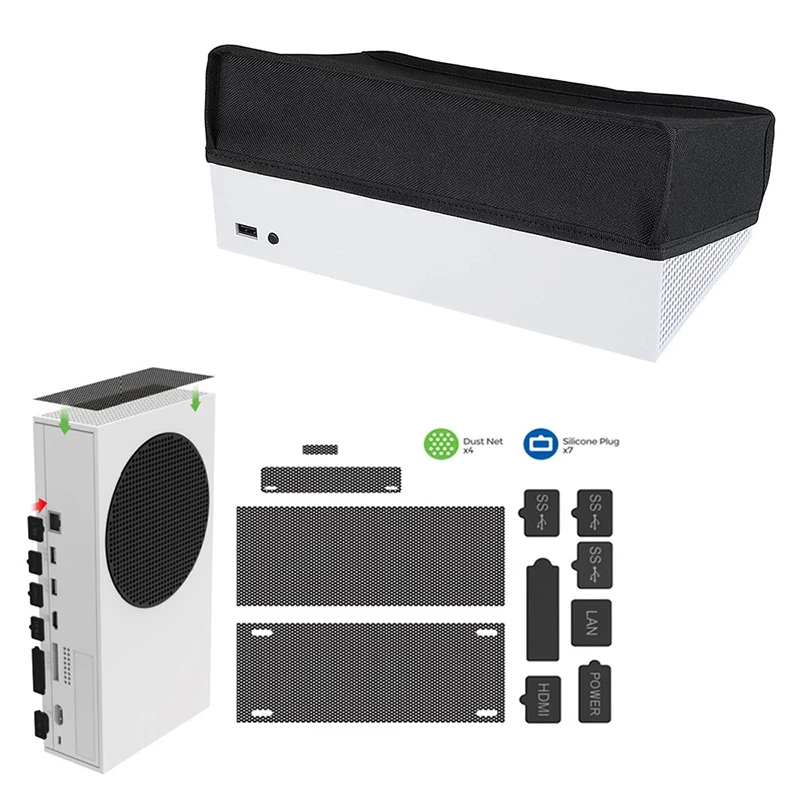 2 in 1 Dustproof Cover for Xbox Series S Game Console Dust Sleeve Case