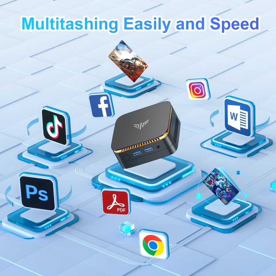 【新品】Essenx Mini PC シリーズ KAMRUI Essenx E1 ミニPC Windows 11 Pro 第12世代 N97 ミニ