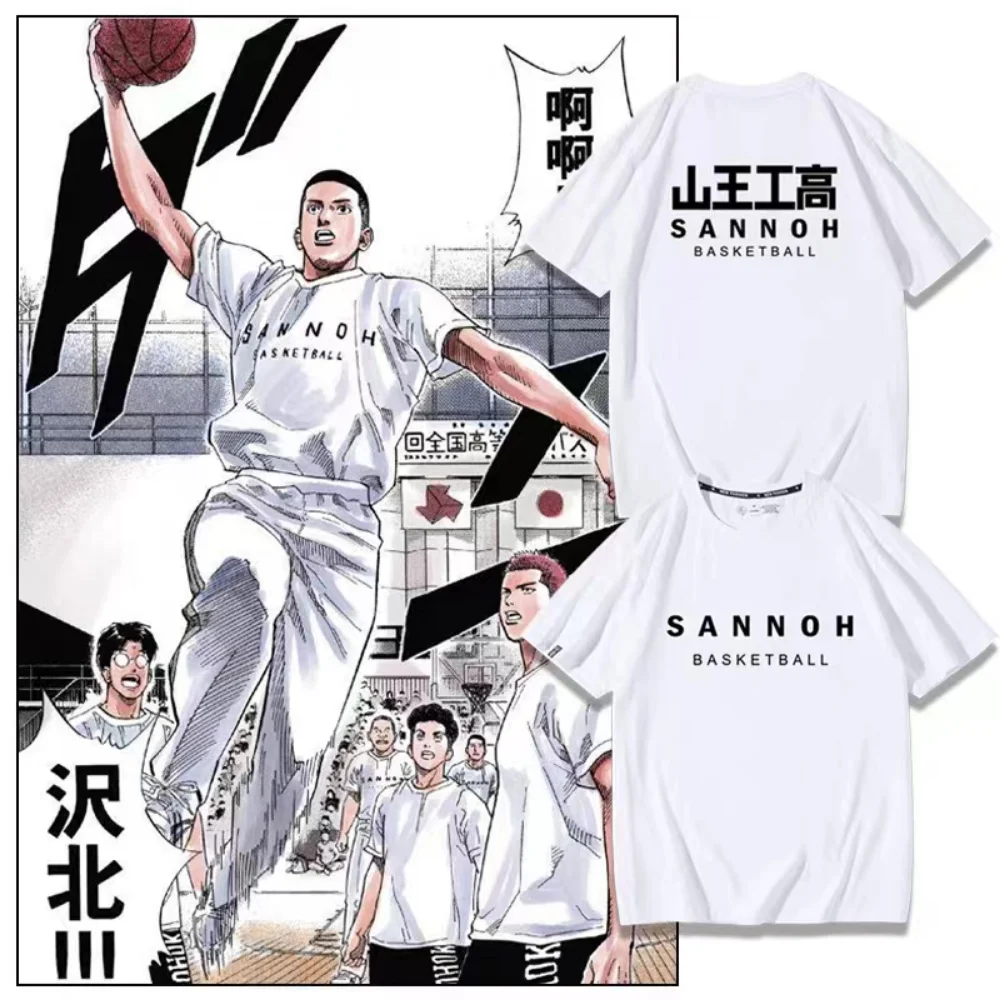 

Eiji Sawakita Anime T-shirt Slam Dunk Manga Graphic Printed Oversize Men Cotton Short Sleeve Tee Women Top Summer Couple Clothes