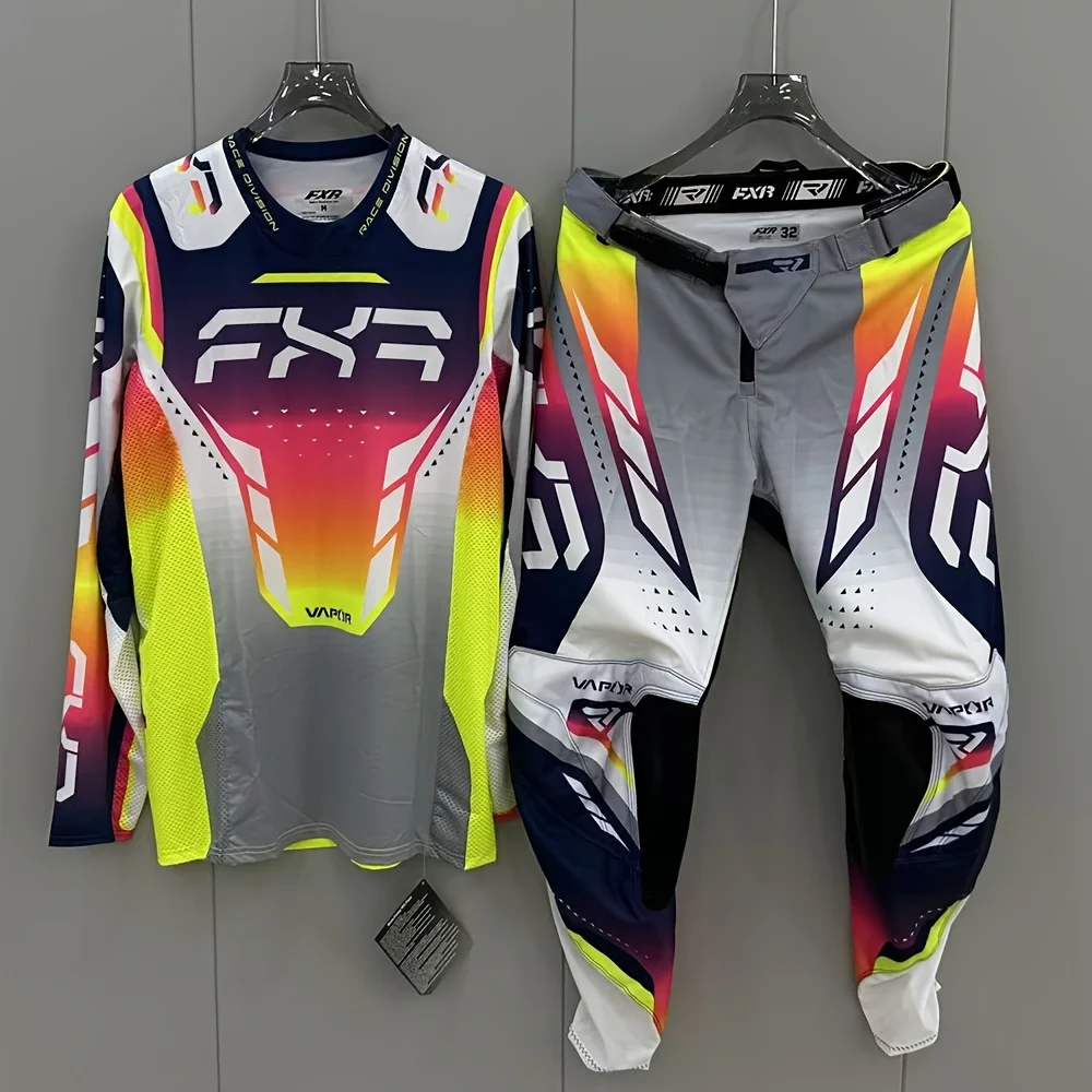 Motocross Gear Set 2025 FXR Jersey Set Off Road Motorcycle Race Dirt Bike Motocross Moto Racing Suit
