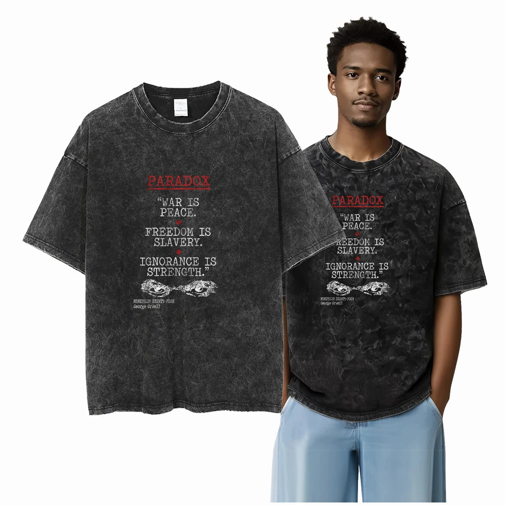 x1-x25 STREE THEME Exklusive Grafik Unisex Baumwolle Acid Washed T-Shirt Coole Vintage Streetwear Herren T-Shirts Big Size T-Shirt für Männer – Detail 21