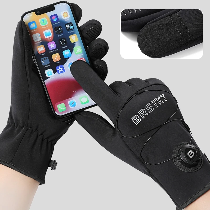 Sking Running Gloves  Winter Gloves Cycling Warm Outdoor Sport Touch Screen Road Bike Windproof Fishing Glove