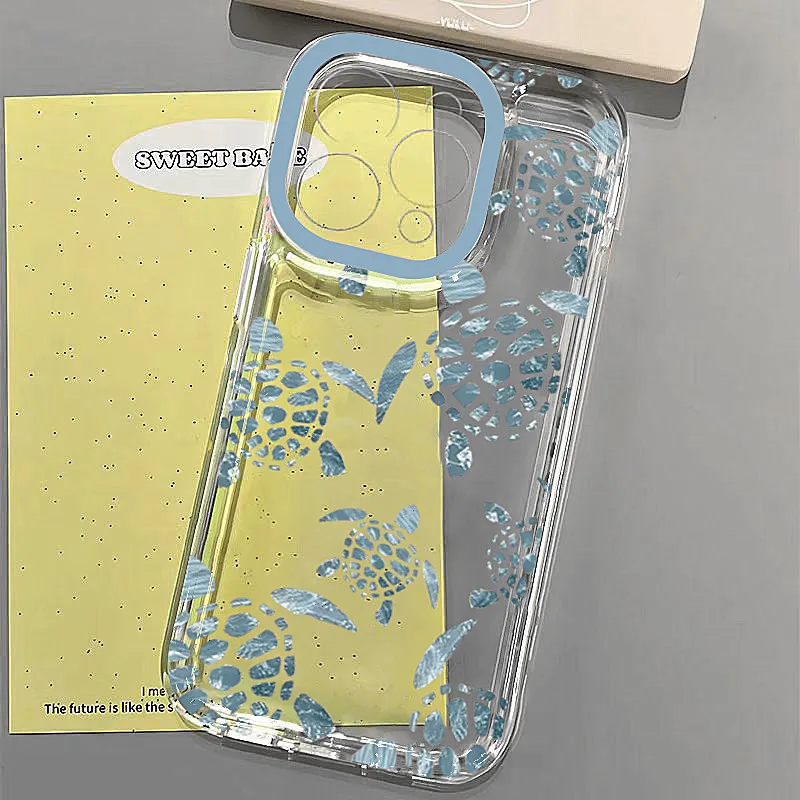 Artistic Blue Ocean Sea Turtle TPU Phone Case Cover