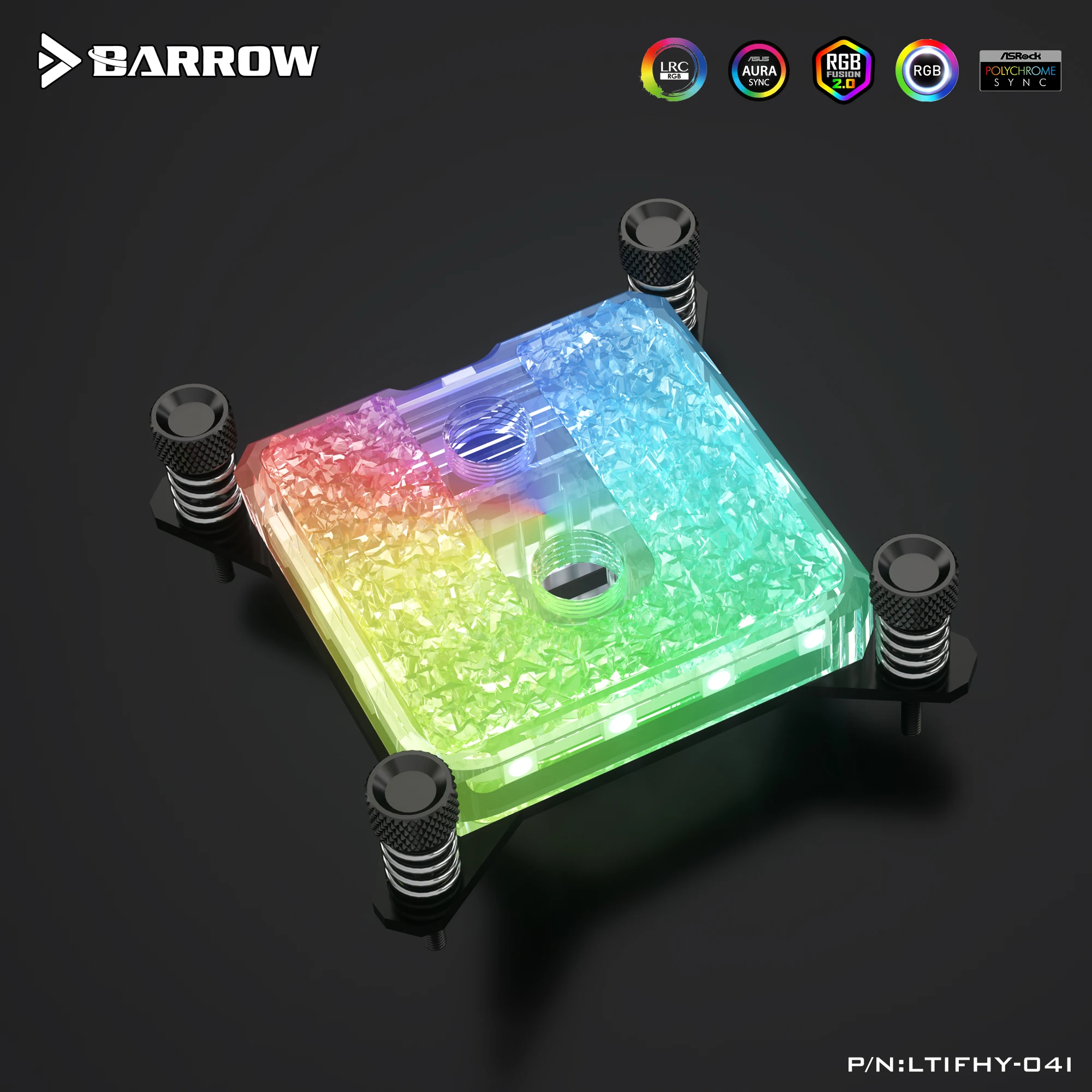 Barrow Intel Cpu Uso Bloco de Água para Intel Lga115x 1150 X99 299 1200 1700 Amd Am3 Am4 Acrílico Cobre Completo 5v Ltifh04i Ltifha-04 - Imagem 6
