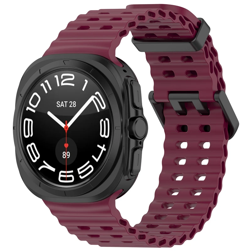 Silicone Sports Strap for 47mm Watch - Soft and Adjustable Bracelet Band for Men and Women
