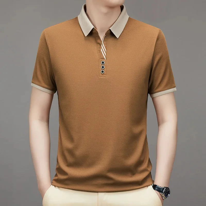 

Polo T Shirt for Men Clothes Summer Short Sleeve Mens Tshirts 2024 Men's Fashion Casual T-shirt Loose Top Camisetas De Hombre LM