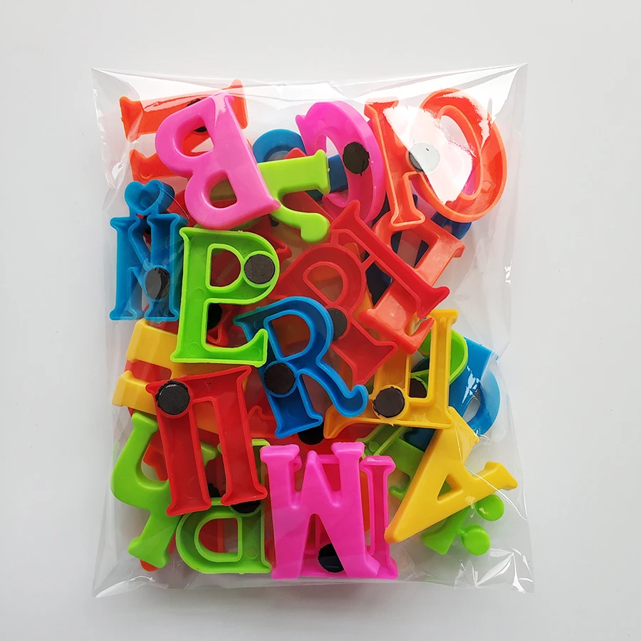 Plastic Magnetic Puzzle Stickers Digital Russian English Letters Baby Homeschool Supplies Educational Learning Toys for Children