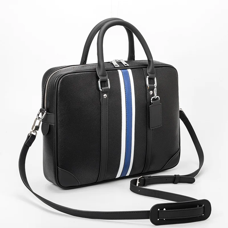 new-arrive-striped-design-high-quality-leather-men's-laptop-handbag-casual-male-office-13-14-inch-business-briefcases