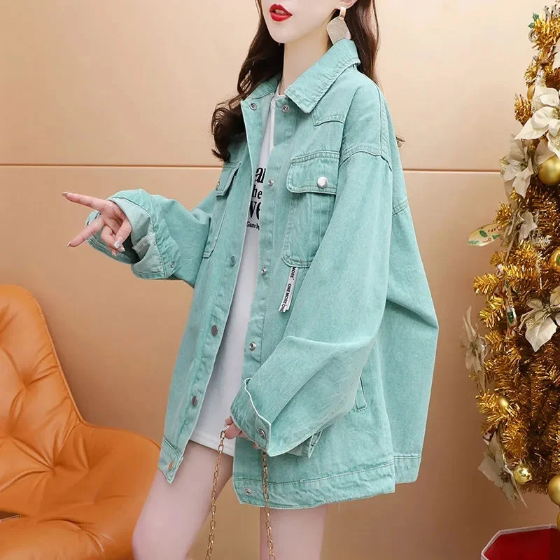 

Design Sense Of long Denim Jacket Fashion Trend Female Lazy Wind Online Celebrity Super Fire Spring 2023 New.