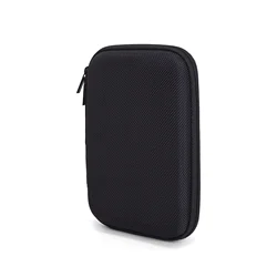 Compact Hard Carrying Case for Portable External Hard Drives (Black)