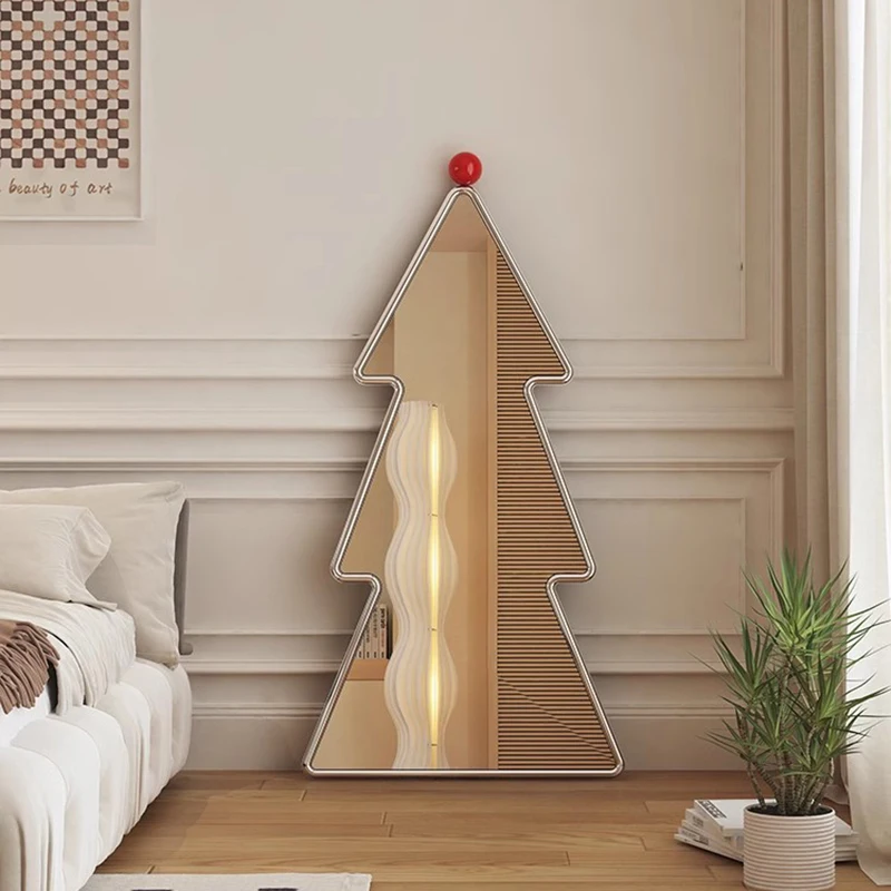 

Big Living Room Aesthetic Mirror Bedroom Korean Irregular Floor Mirrors Interior Dressing Espejo Cuerpo Entero House Decoration