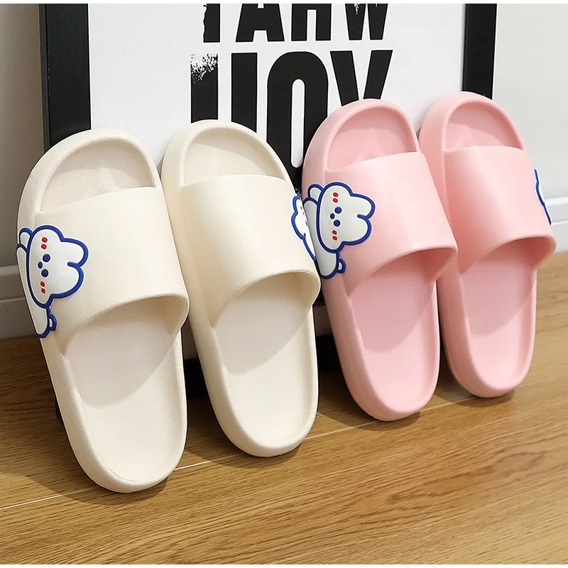 Vanessas women’s slippers summer eva soft flat ladies bathroom slides non-slip lovely indoors flip-flops